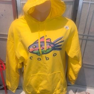 Yellow Cabo Graphic Hoodie